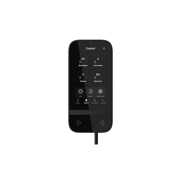 Superior KeyPad TouchScreen Fibra Black AJAX
