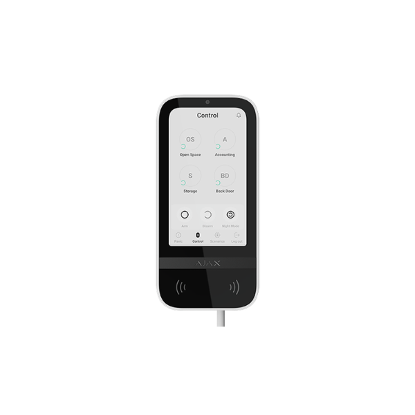Superior KeyPad TouchScreen Fibra White AJAX