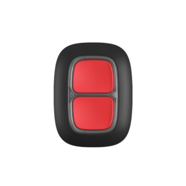 Double Button Black Wireless hold-up device AJAX