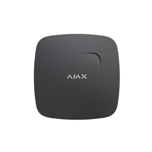 Fire Protect Plus Black Wireless Smoke and Heat Detector AJAX